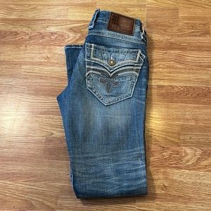 Mens Rock Revival slim boot cut